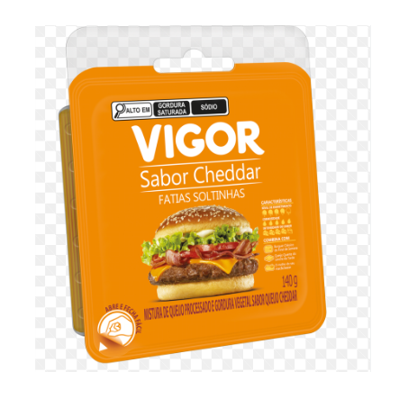 Queijo cheddar vigor 140gr
