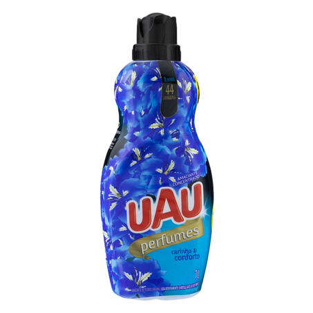 Amaciante Concentrado Uau Perfumes Carinho & Conforto Frasco 1lt