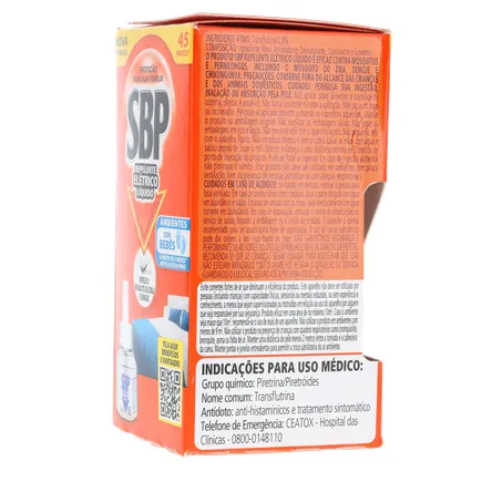 Inseticida Elétrico 45 Noite Sbp Mult Rf 35ml 360-25