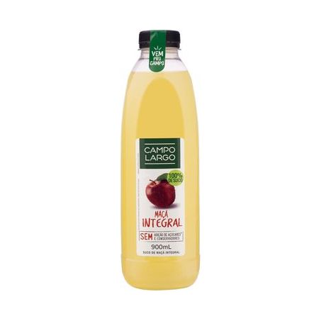 Suco Integral Maçã Campo Largo Garrafa 900ML