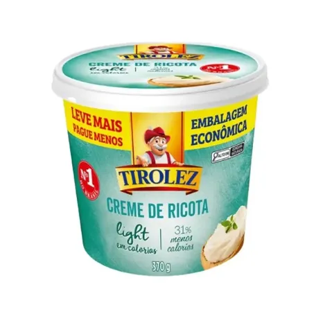 Creme Ricota Tirolez 370g Light
