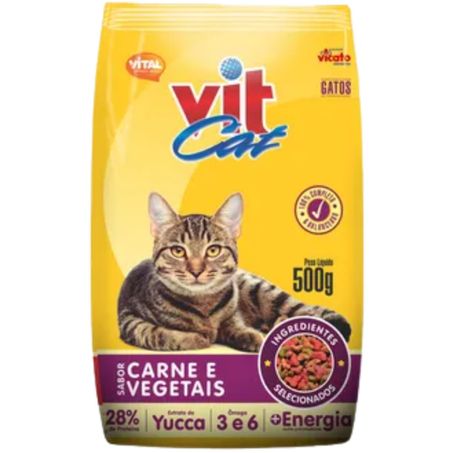 Racao gatos vit cat 500g