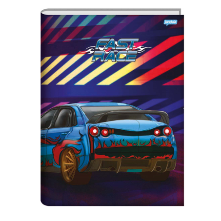 CADERNO BROCHURA JANDAIA FAST RACE 1/4 80 FOLHAS 360-3