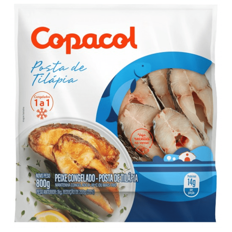 Peixe Copacol 800g Posta Tilapia