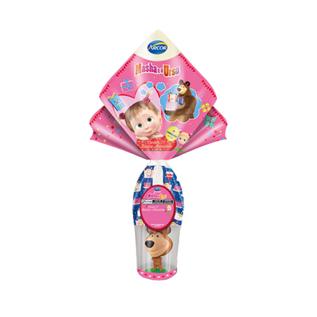 Ovo arcor masha e o urso c/ maleta 100g