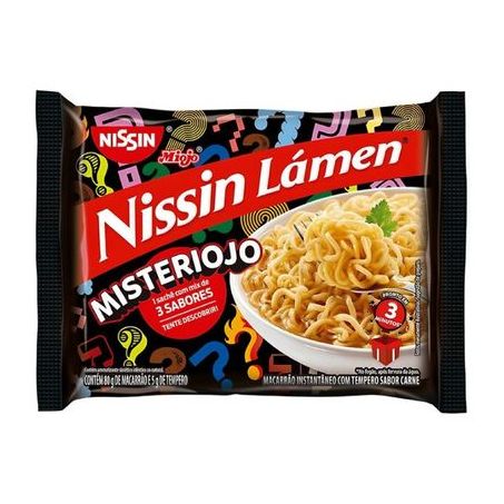 MACARRAO NISSIN LAM.80G MESTERIOJO CARNE 