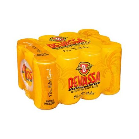 Cerveja Devassa Loura Lager Lata 269ml Fardo 12 Un