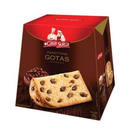 PANETTONE CASA SUICA TRAD GOTA 400G CHOC