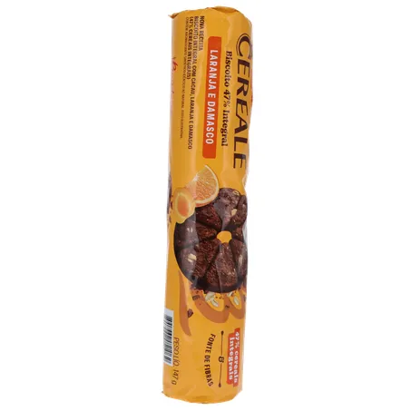 Biscoito Integral Bauducco Cereale Laranja e Damasco 147g 360-32