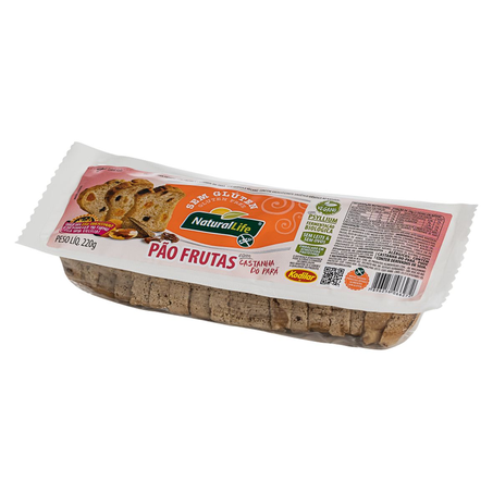 Pão Vegano de Frutas Kodilar Natural Life Sem Glúten 220g