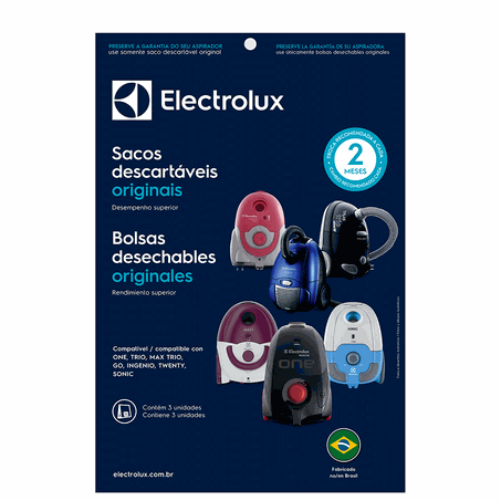 Saco P/Aspirador Electrolux C/3 One - Sbeon
