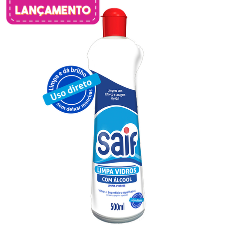 LIMPA VIDROS SAIF SQUEEZE 500ML