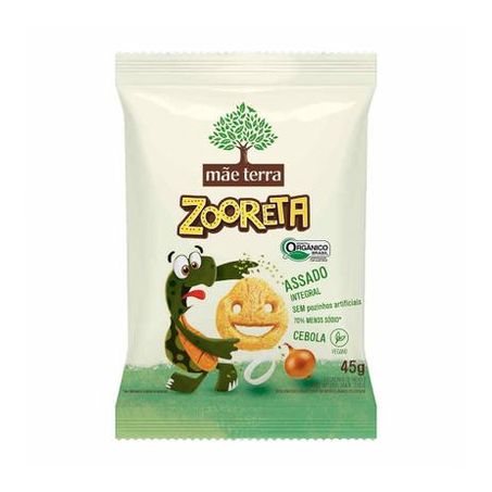 Salgadinho mãe terra zooreta cebola 45g