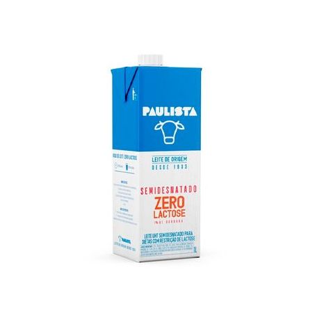 Leite Paulista Semidesnatado 0 Lactose tp 1L