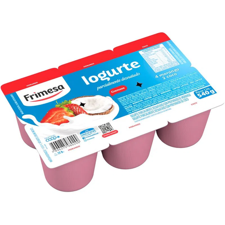 Iogurte morango e coco frimesa bdj 540g