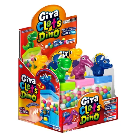 Brinquedo Fampar Gira Gira Clets Dino 