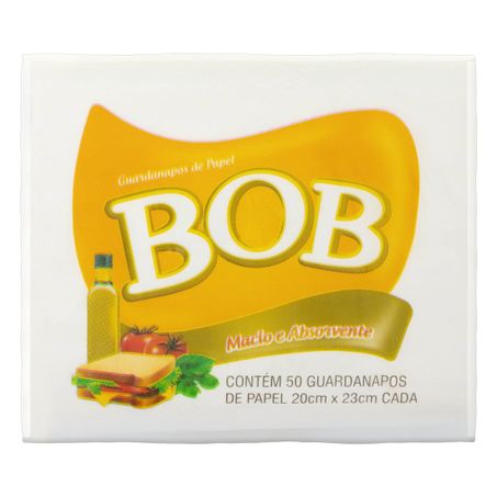 GUARDANAPO DE PAPEL FOLHA SIMPLES BOB 20CM X 23CM