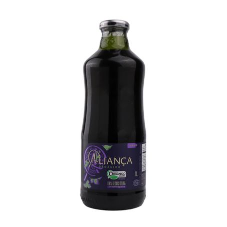 Suco Orgânico de Uva Aliança Tinto Garrafa 1lt 360-1