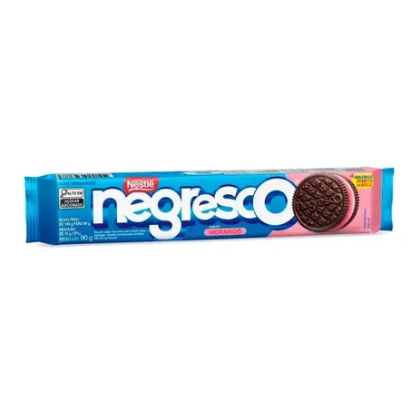 Biscoito nestlé negresco morango 90g