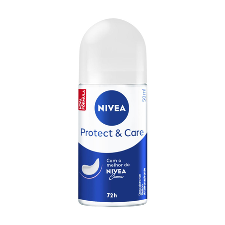 Desodorante Roll-on Nivea 50ml - Protect & Care - Feminino