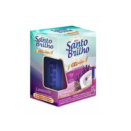 Gel adesivo santo brilho c/ aplicador lavanda 37gr*
