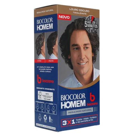 Tonalizante biocolor homem bozzano louro 360-32