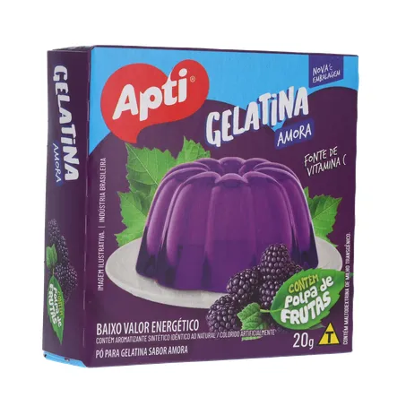 Gelatina Apti Sabor Amora Caixa 20gr 360-33