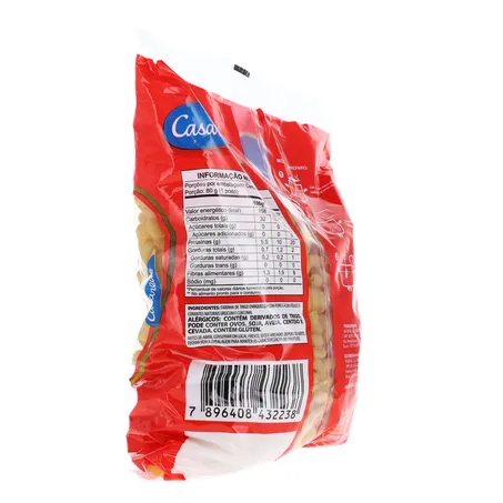Massa casaredo semola caracol. 500g 360-12