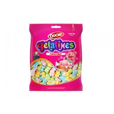 BALA GELATINA DOCILE PORQUINHO 80G