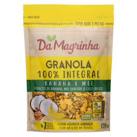 GRANOLA BANANA E MEL DA MAGRINHA 7 GRÃOS