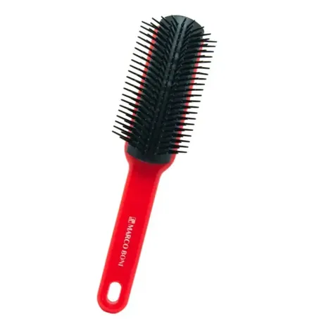 ESCOVA PROFISSIONAL POMPADOUR TOPETES VERMELHA