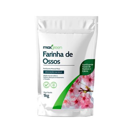 Fertilizante farinha ossos maxgreen 1kg