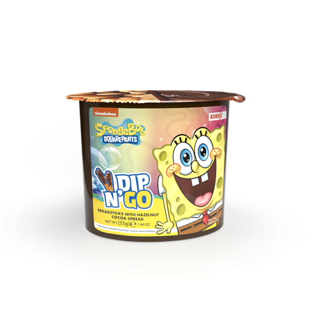 Sticks Com Creme Avela 55g Dip n Go Personagens