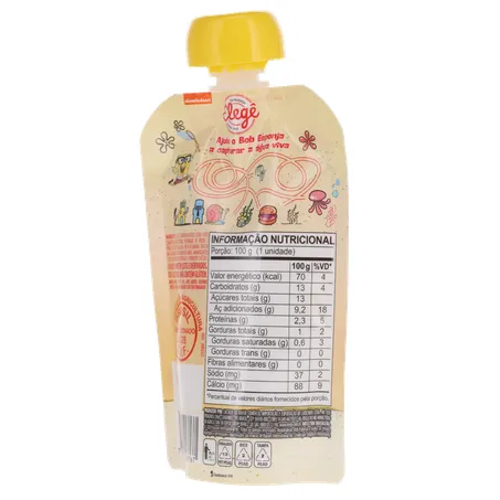Iogurte Bob Esponja Vitamina De Frutas e Cereais 100g 360-21