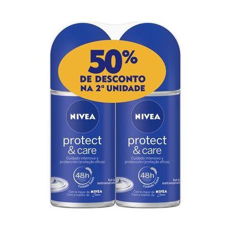 Kit desodorante nivea protect & care 50ml c/2