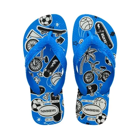 SANDALIA HAVAIANAS 31/32 KIDS ATHLETIC BRANCO AZUL