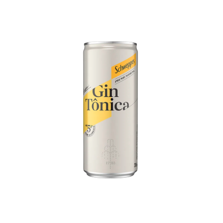 Bebida Schweppes Alcoólica Mista Gin Tônica Lata 310ml 
 