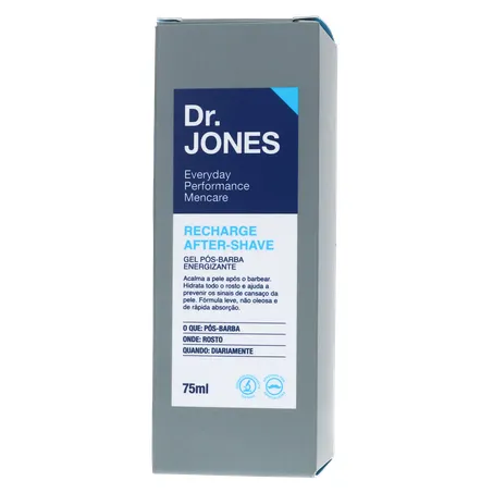 Gel Pós-Barba Dr. Jones Energizante Caixa 75ml 360-1