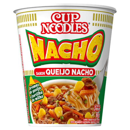 Macarrao nacho cup noodles nissin 68g