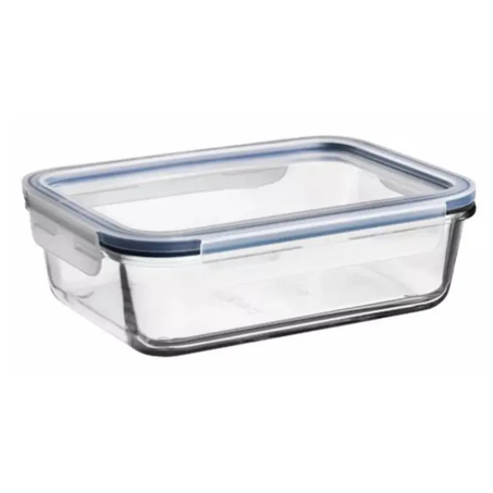 POTE VIDRO RETANGULAR MOR C/TAMPA TRANSP. 370ML