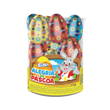 Ovo roma alegria de pascoa pote 375g