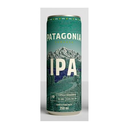 Cerveja patagonia 350ml. ipa p.m. cx.c/8