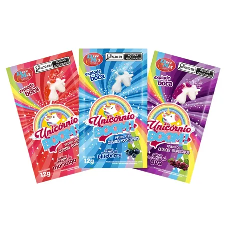 PIRULITO DOCEMIX 12,5G UNICORNIO BOOM