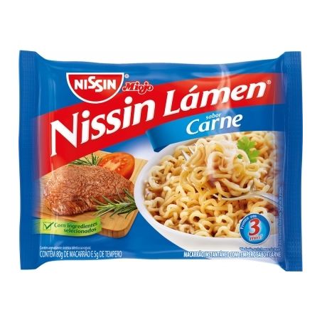 Massa miojo instantâneo carne 85g un