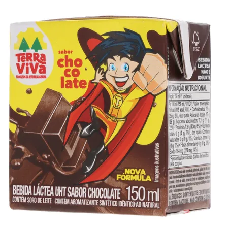Bebida lactea terrinha uht sabor chocolate 150ml 360-3