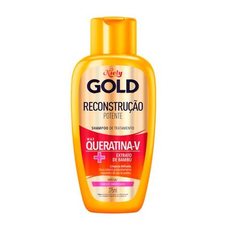 SHAMPOO NIELY GOLD 275ML RECONSTRUCAO POTENTE
