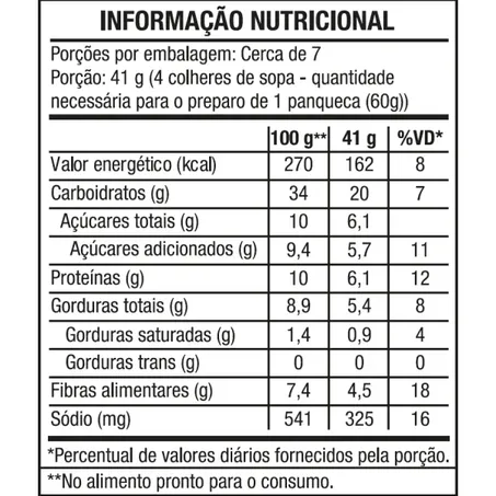 Mix para Panqueca Sem Glúten Frufruta 300 g – Vitao 360-1