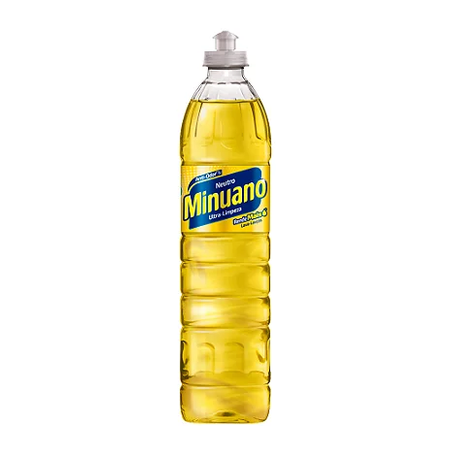 DETERGENTE LÍQUIDO 500ML NEUTRO MINUANO