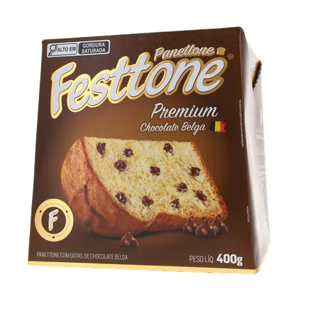 Panettone Festtone Premium Chocolate Belga 400g 360-1