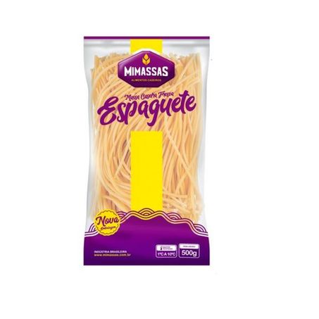 MASSA CASEIRA FRESCA ESPAGUETE MIMASSAS 500G
